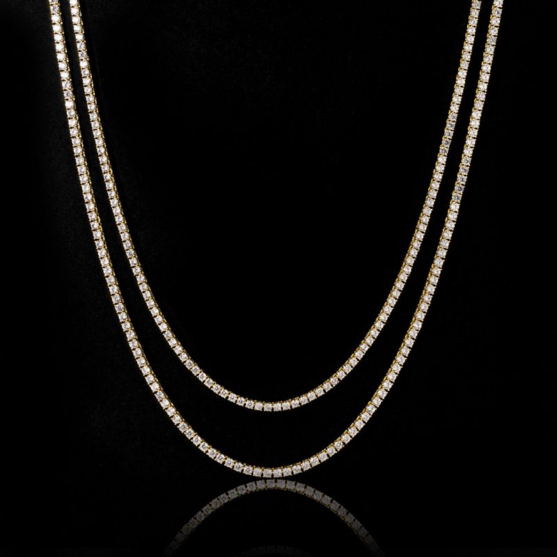 4 MM TENNIS CHAIN - GOLD