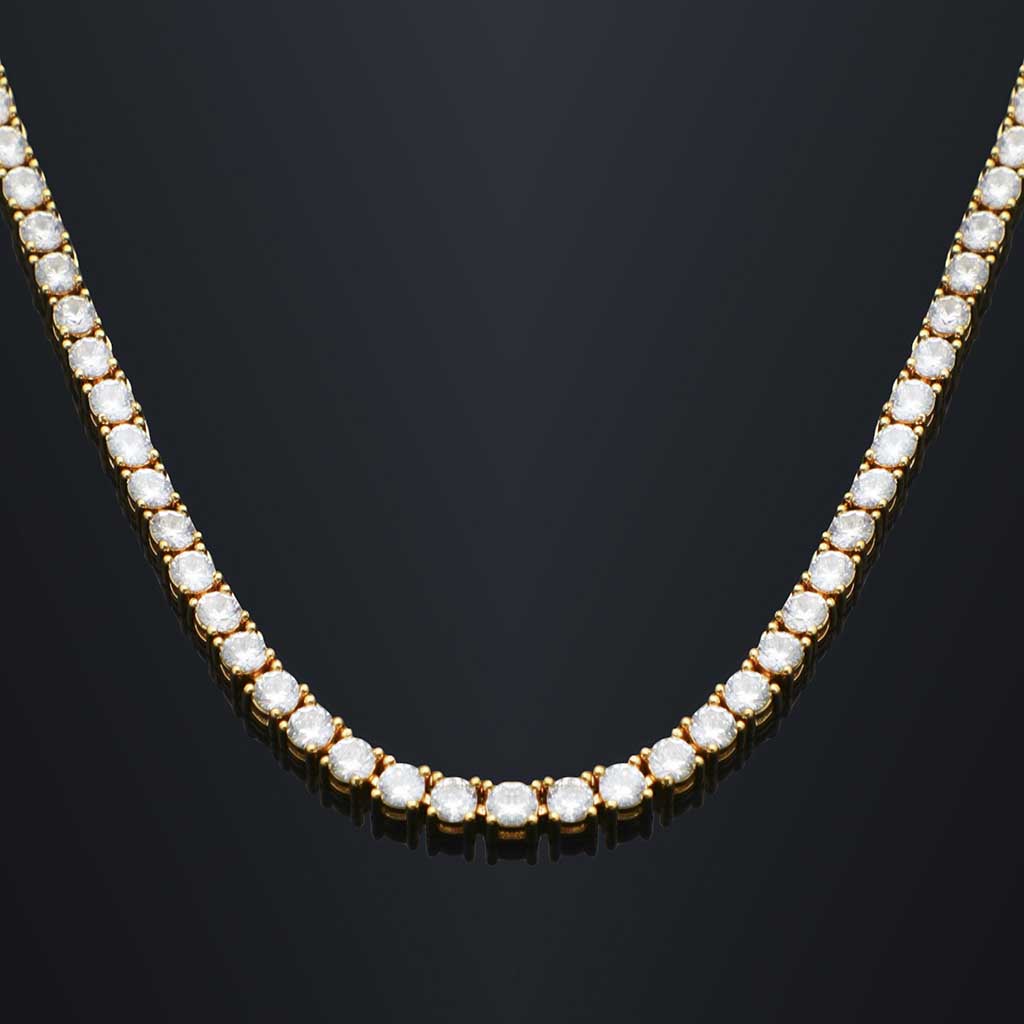 4 MM TENNIS CHAIN - GOLD