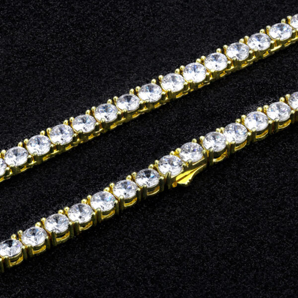 5 MM GIRL'S TENNIS CHAIN - GOLD