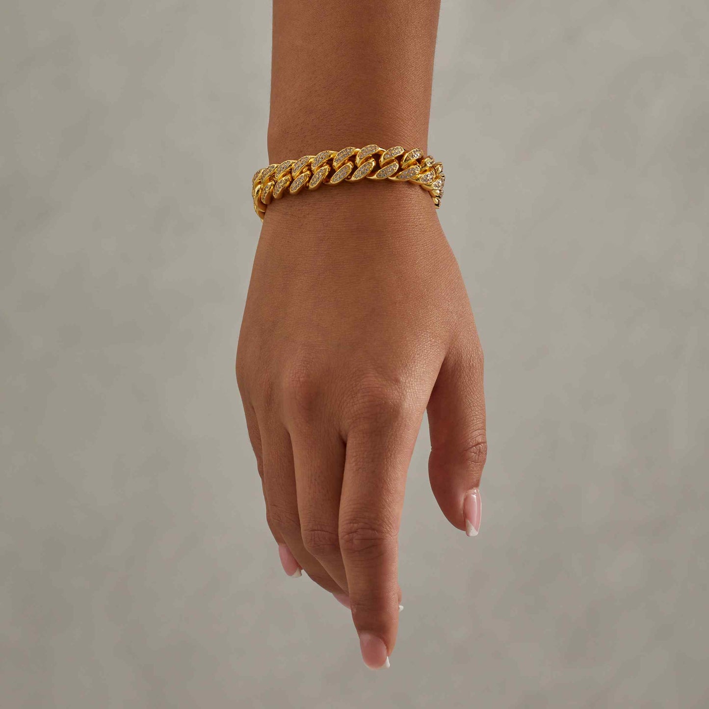 12 MM CUBAN BRACELET - GOLD