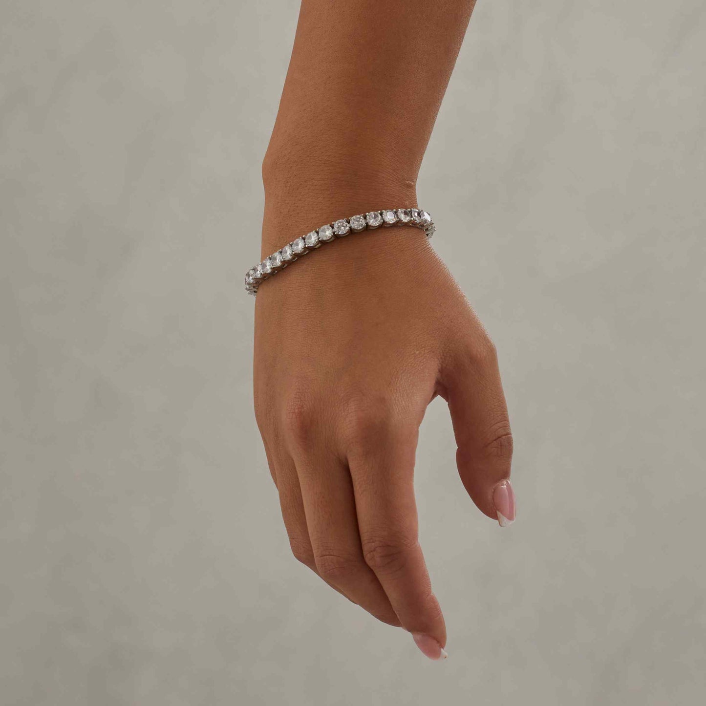 5 MM TENNIS BRACELET - WHITE GOLD