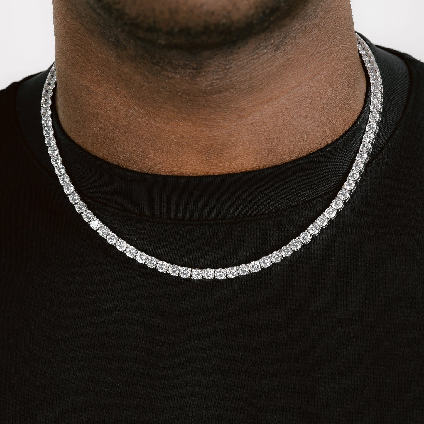 5 MM TENNIS CHAIN - WHITE GOLD